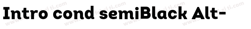 Intro cond semiBlack Alt字体转换